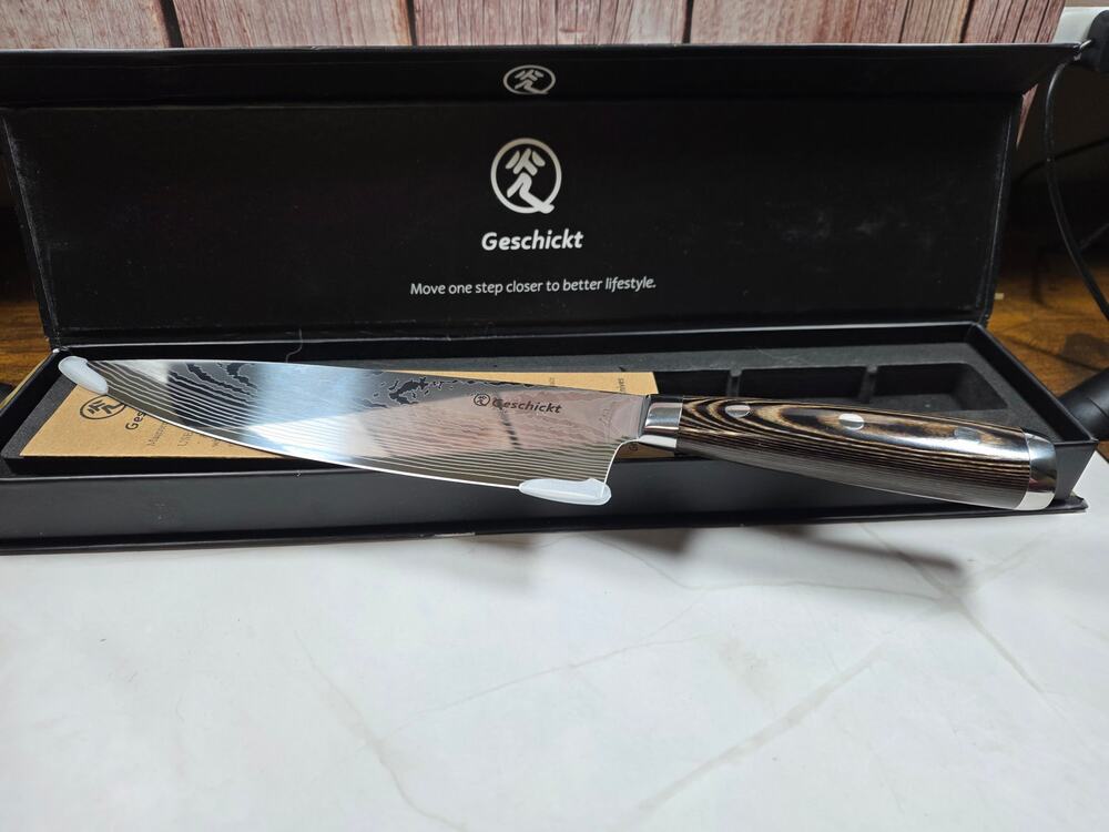 Geschickt Chef Knife Full Tang Cooking Knife 8 Inch